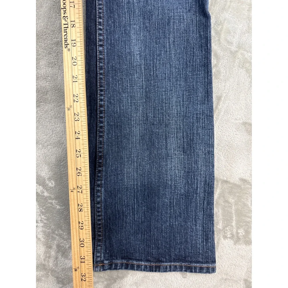 Armani Exchange Helix Dark Stone Bootcut Jeans Mens Blue Denim